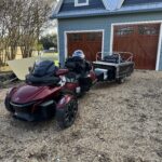 motorcyle and trailer