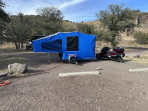 campsite at Davis Mountains State Park